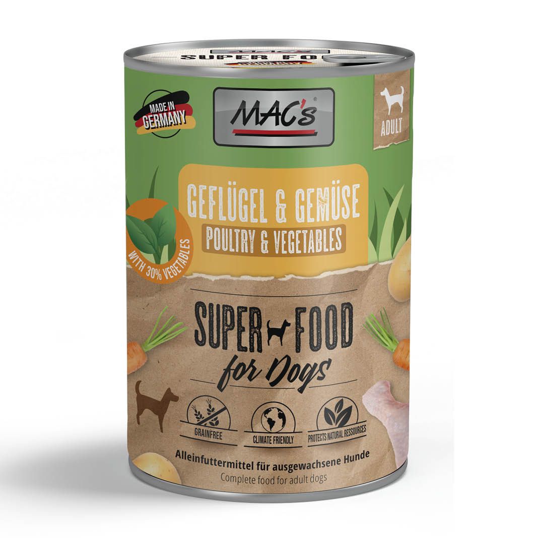 MAC's - Dog - Geflügel & Gemüse | 6 x 400 g