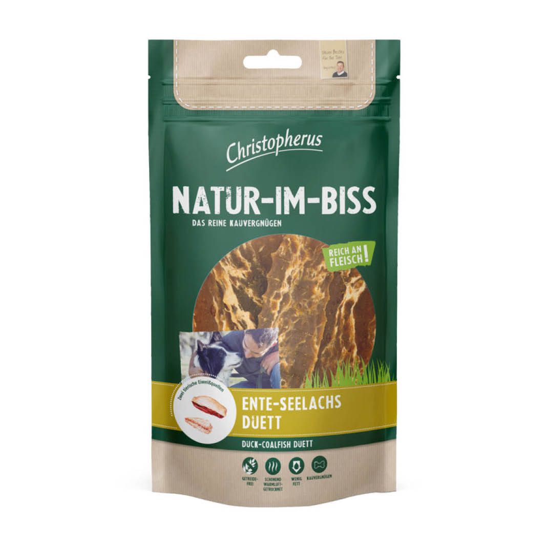 Christopherus Natur-Im-Biss - Ente-Seelachs Duett | 70 g