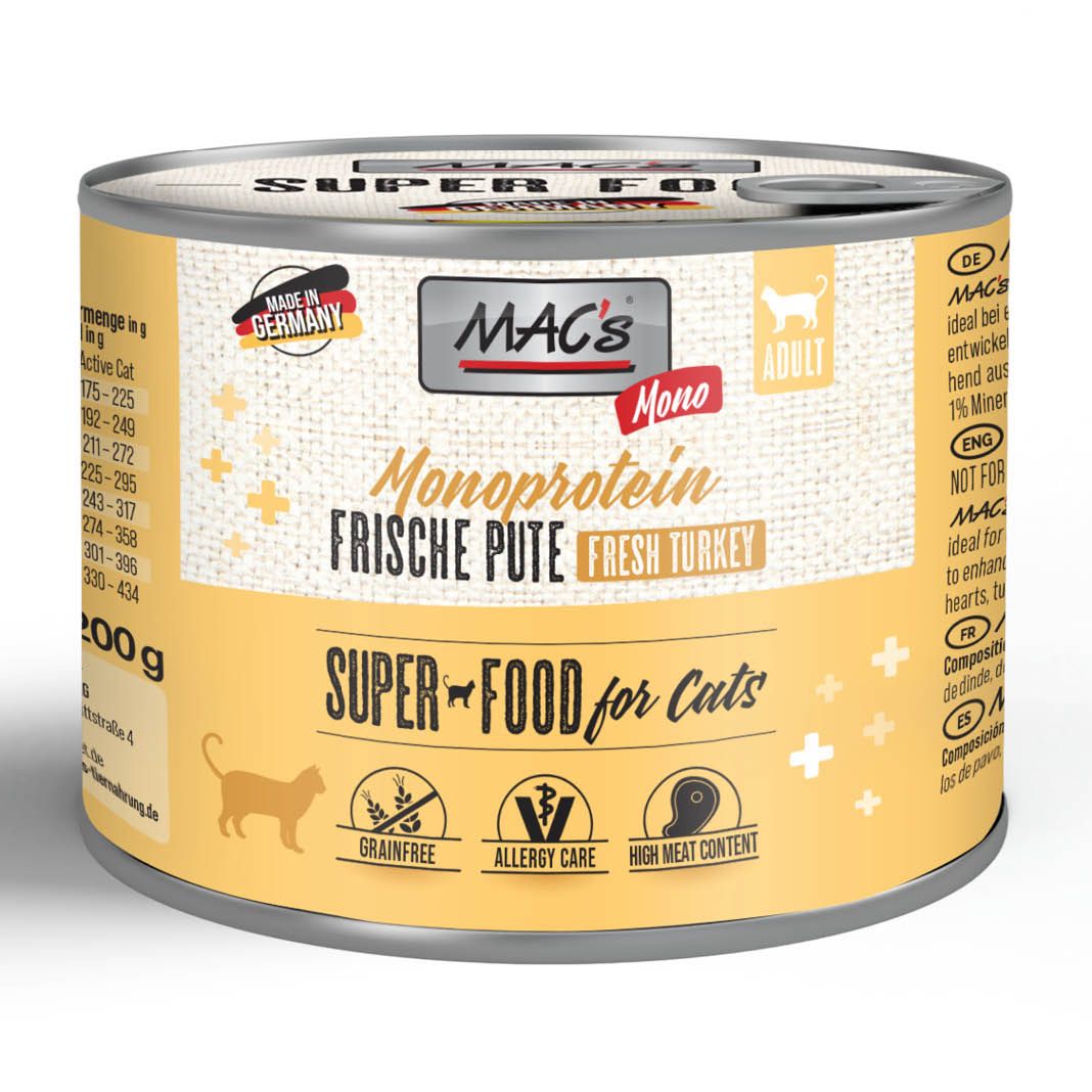 MAC's - Cat - Mono Sensitive Pute & Karotte | 12 x 200 g
