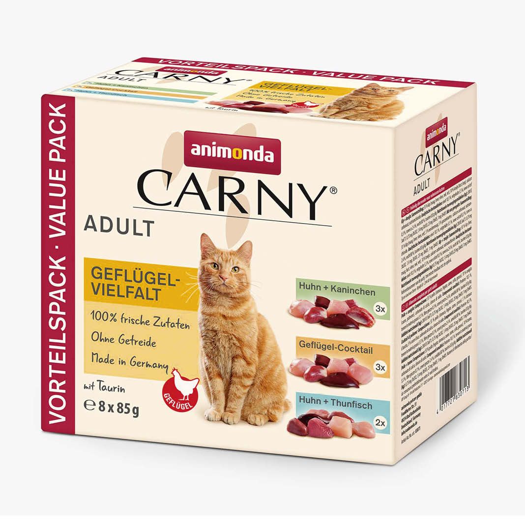 animonda Carny - Pouch - Adult - Mixpack Geflügel-Mix