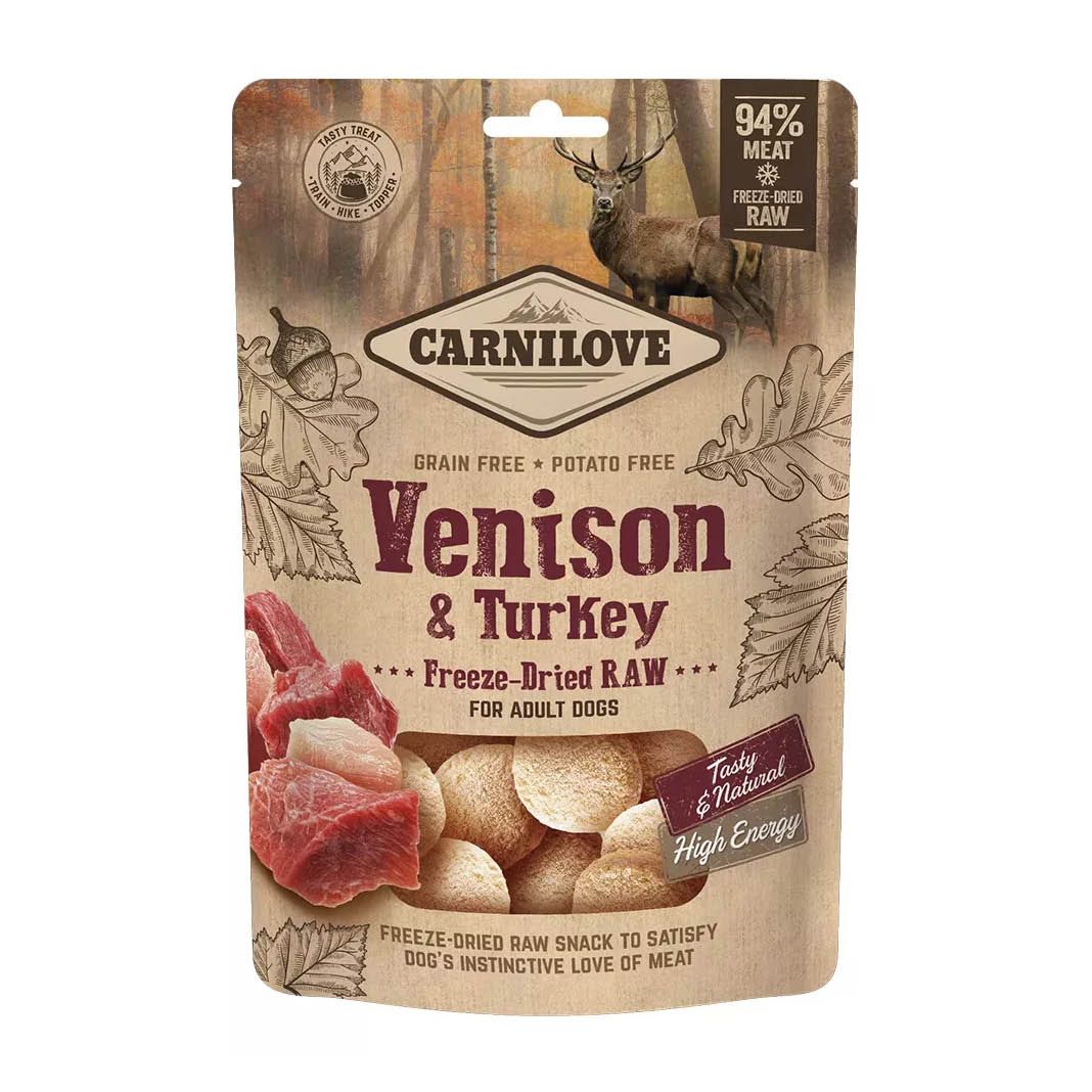 Carnilove Dog - Freeze-Dried Raw Snack - Wild & Truthahn | 60 g