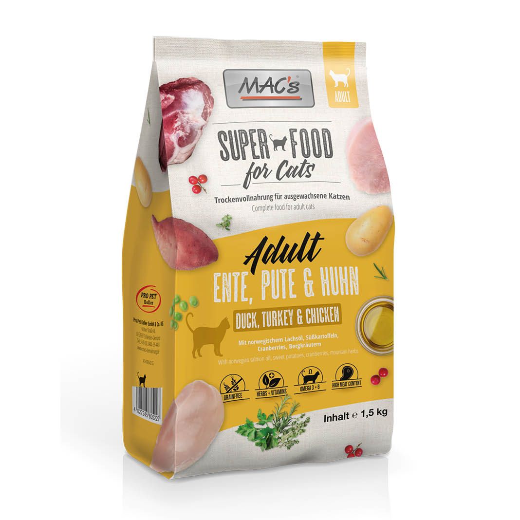 MAC's - Cat - Adult Ente, Pute & Huhn | 1,5 kg