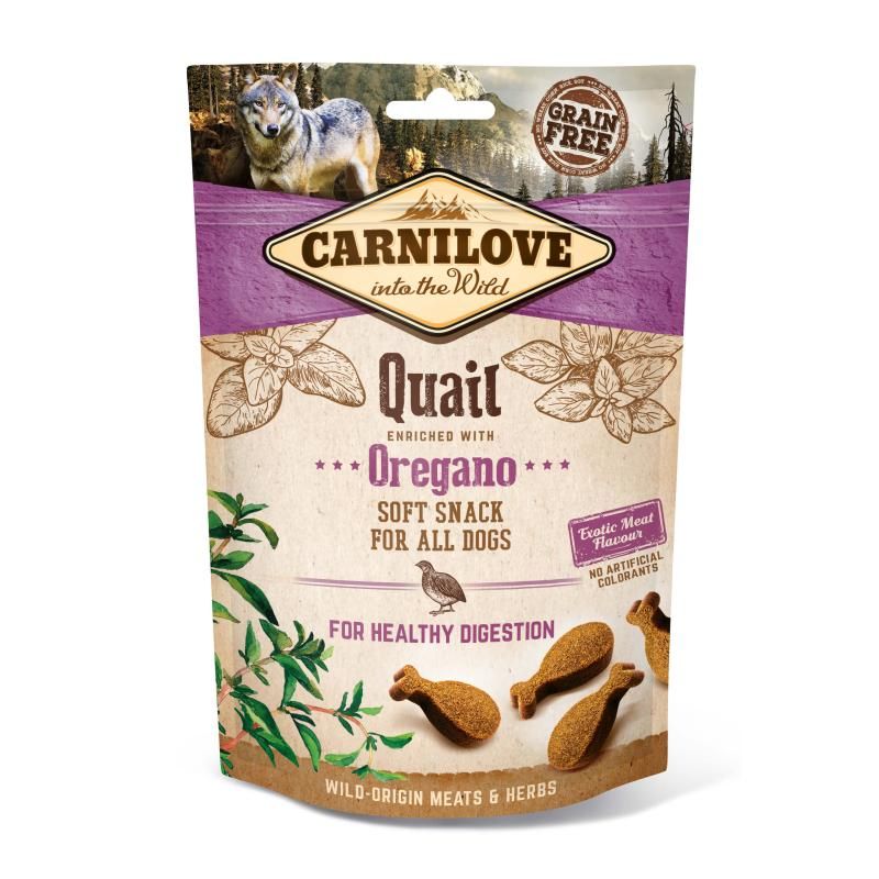 Carnilove Dog - Soft Snack - Wachtel mit Oregano | 200 g